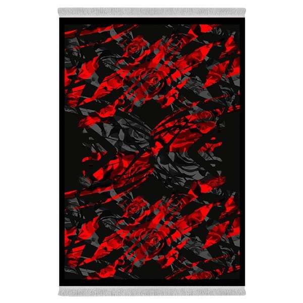 فرش پارچه‌ای دفه مدل فرشینه طرح مدرن کد 16