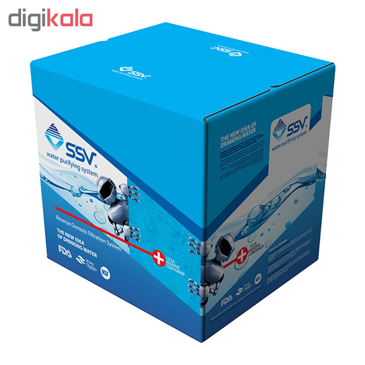 دستگاه تصفیه کننده آب خانگی اس اس وی مدل MaxTec X700 به همراه فیلتر بسته 4 عددی