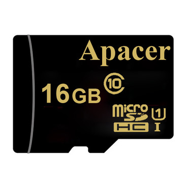 کارت حافظه microSDHC اپیسر مدل AP16GA کلاس 10 استاندارد UHS-I U1 سرعت 45MBps ظرفیت 16 گیگابایت