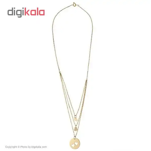 گردنبند طلا 18 عیار زنانه زرلوکس طرح قلب کد21