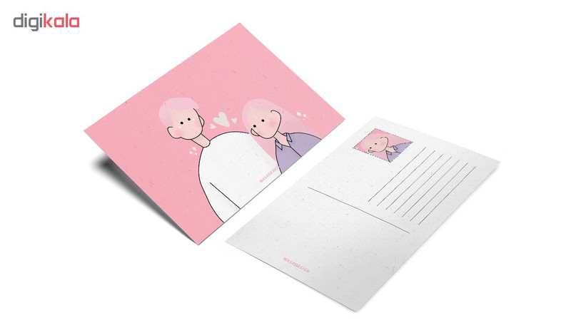 کارت پستال ماسا دیزاین طرح عشق کد postv174