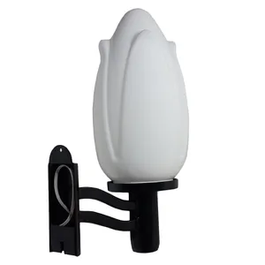 چراغ پارکی دیواری طرح گل کد 01