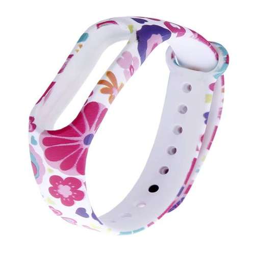 بند مدل flower-m4 مناسب برای مچ بند هوشمند شیائومی Mi Band 4 / MI Band 3