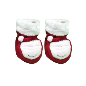 پاپوش نوزادی مدل papa noel1