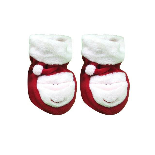 پاپوش نوزادی مدل papa noel1