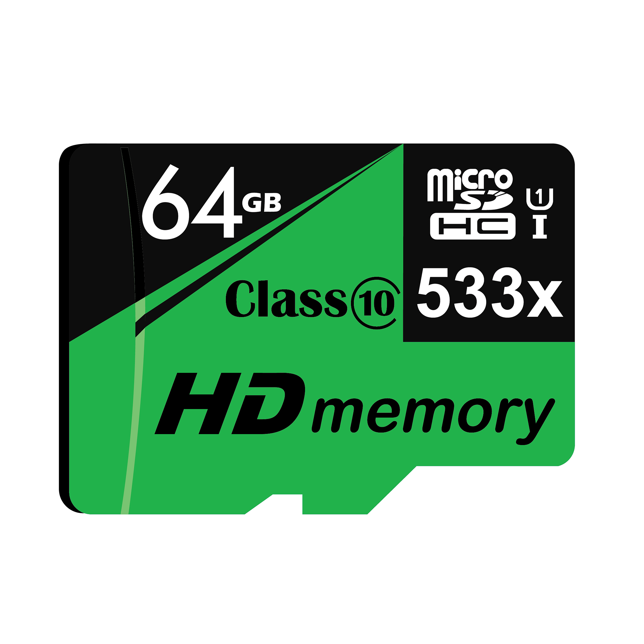 کارت حافظه‌ microSDHC مدل HD-01 کلاس 10 استاندارد UHS-I U1 سرعت 80MBs ظرفیت 64 گیگابایت