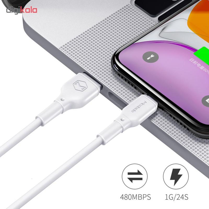 کابل تبدیل USB به لایتنینگ مک دودو مدل CA-7270 طول 1.2 متر