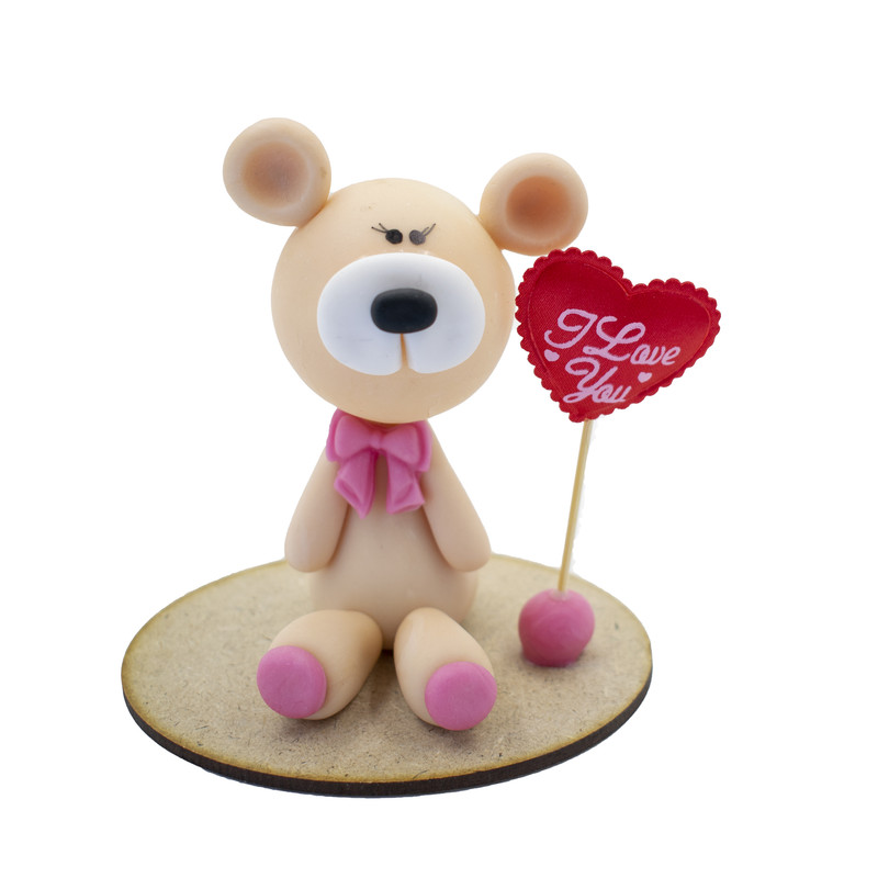 مجسمه طرح خرس عاشق