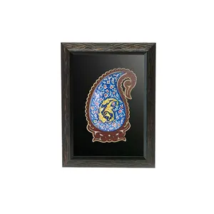 تابلو میناکاری طرح بته جقه کد 1009