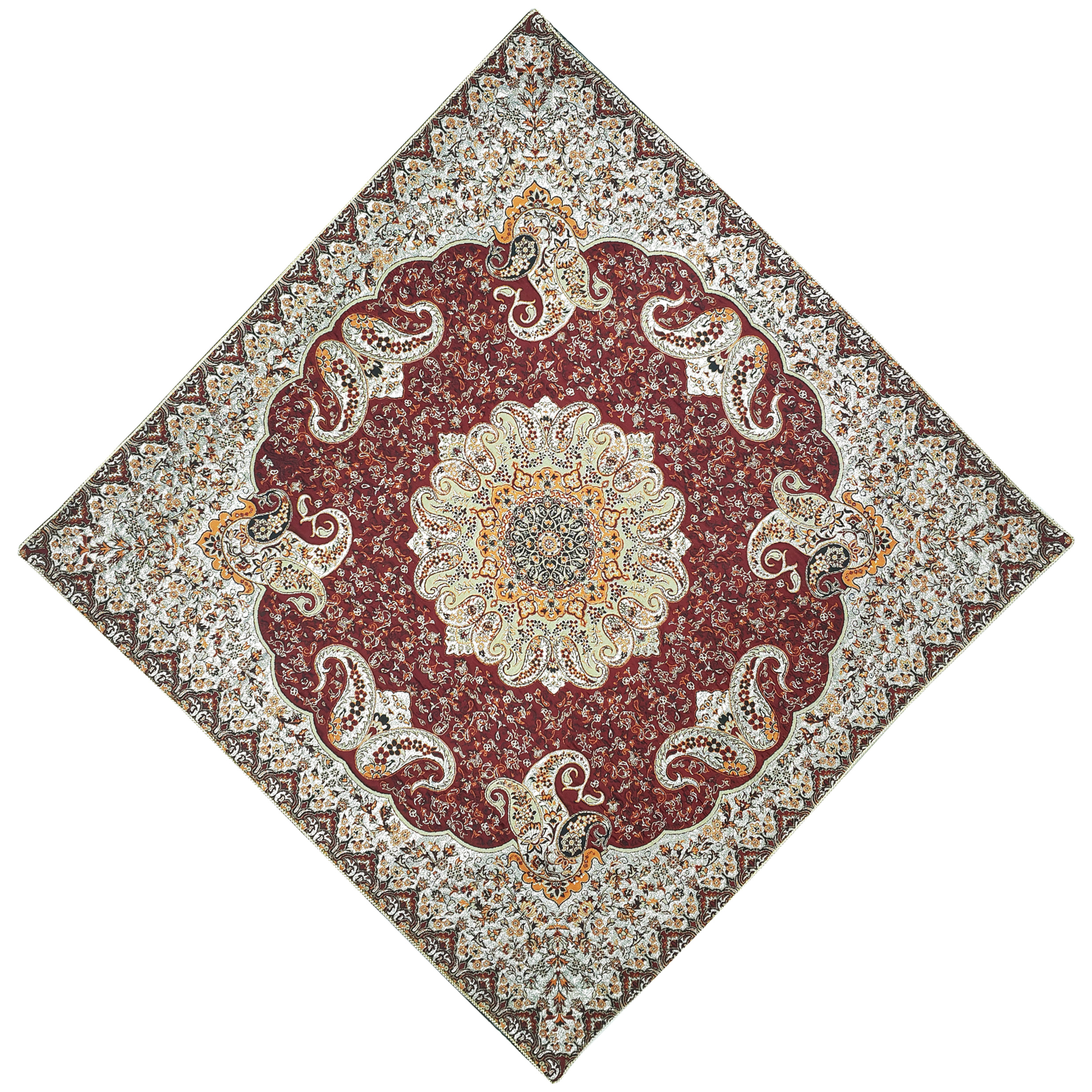 رومیزی ترمه مدل ترنج کد ZRSH1-1CH