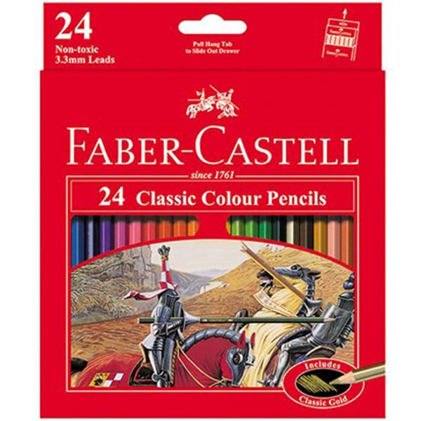 مداد رنگی 24 رنگ فابر کاستل مدل classic