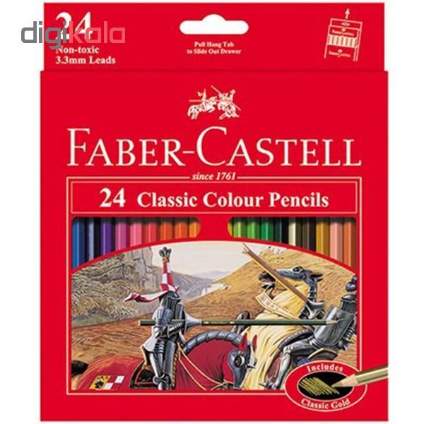 مداد رنگی 24 رنگ فابر کاستل مدل classic