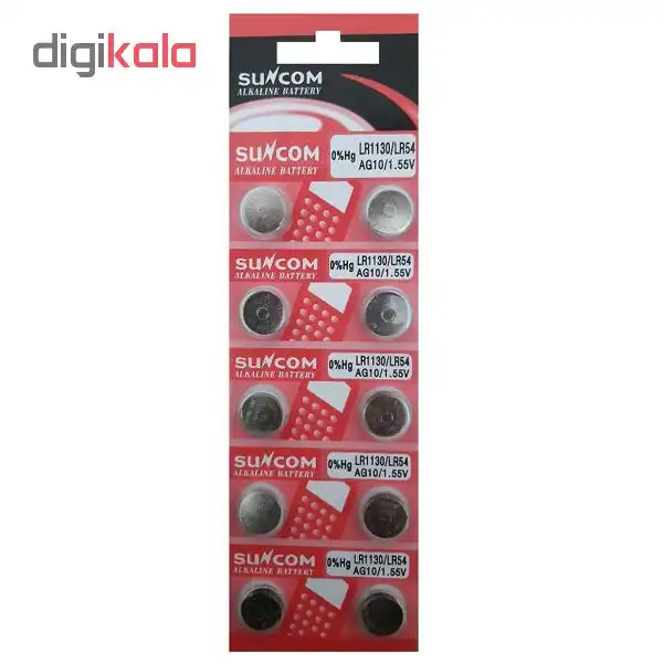 باتری سکه ای سانکام مدل AG10 بسته 10 عددی