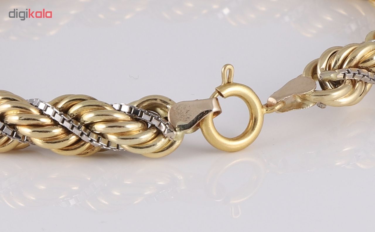 دستبند طلا 18 عیار زنانه کد G584 -  - 3