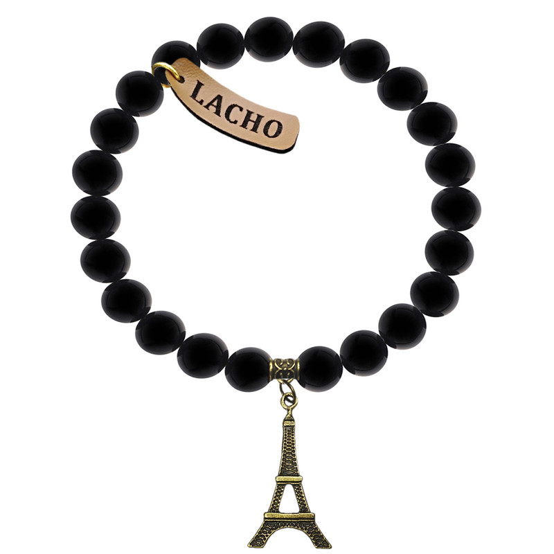 دستبند زنانه لاچو طرح برج ایفل کد E-F دستبند زنانه لاچو طرح برج ایفل کد E-F