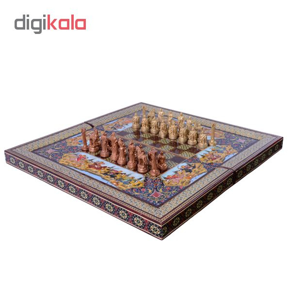 صفحه شطرنج خاتم کاری کد 103