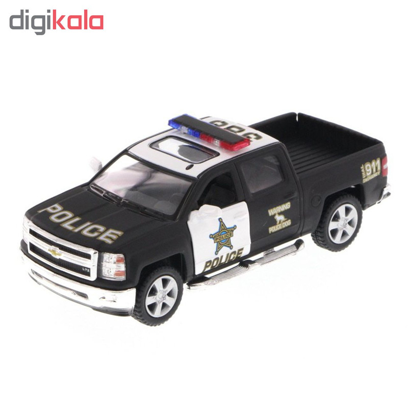 ماشین بازی کینزمارت مدل Chevrolet Silverado Pick-UP police
