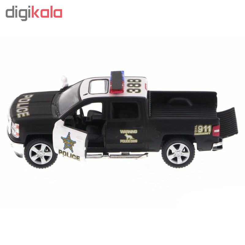 ماشین بازی کینزمارت مدل Chevrolet Silverado Pick-UP police