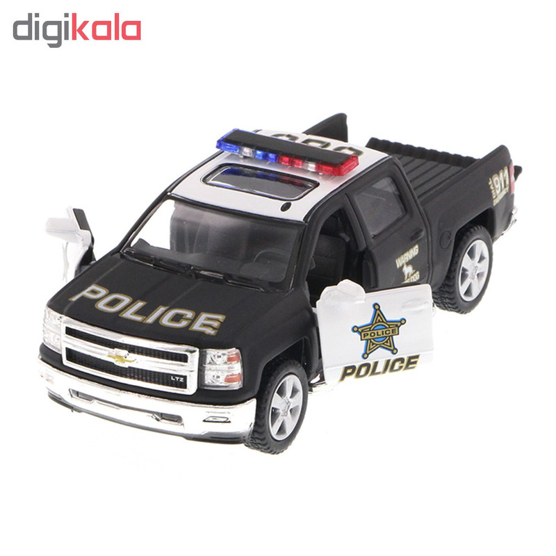 ماشین بازی کینزمارت مدل Chevrolet Silverado Pick-UP police