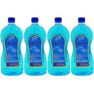 مایع تمیز کننده شیشه خودرو آبران مدل W28C حجم 1000 میلی لیتر بسته 4 عددی