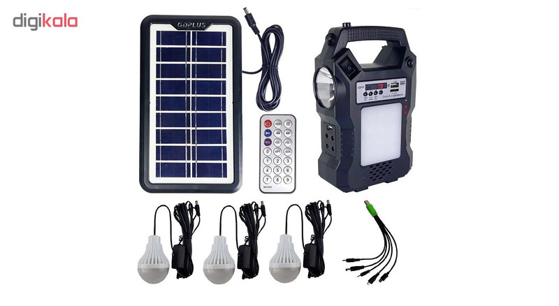 سیستم روشنایی خورشیدی جی دی پلاس مدل GD-8060