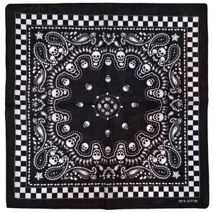 دستمال سر و گردن طرح اسکلت 7