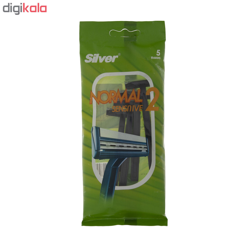 خود تراش سیلور مدل Normal 2 Sensitive مجموعه 4 عددی خود تراش سیلور مدل Normal 2 Sensitive مجموعه 4 عددی