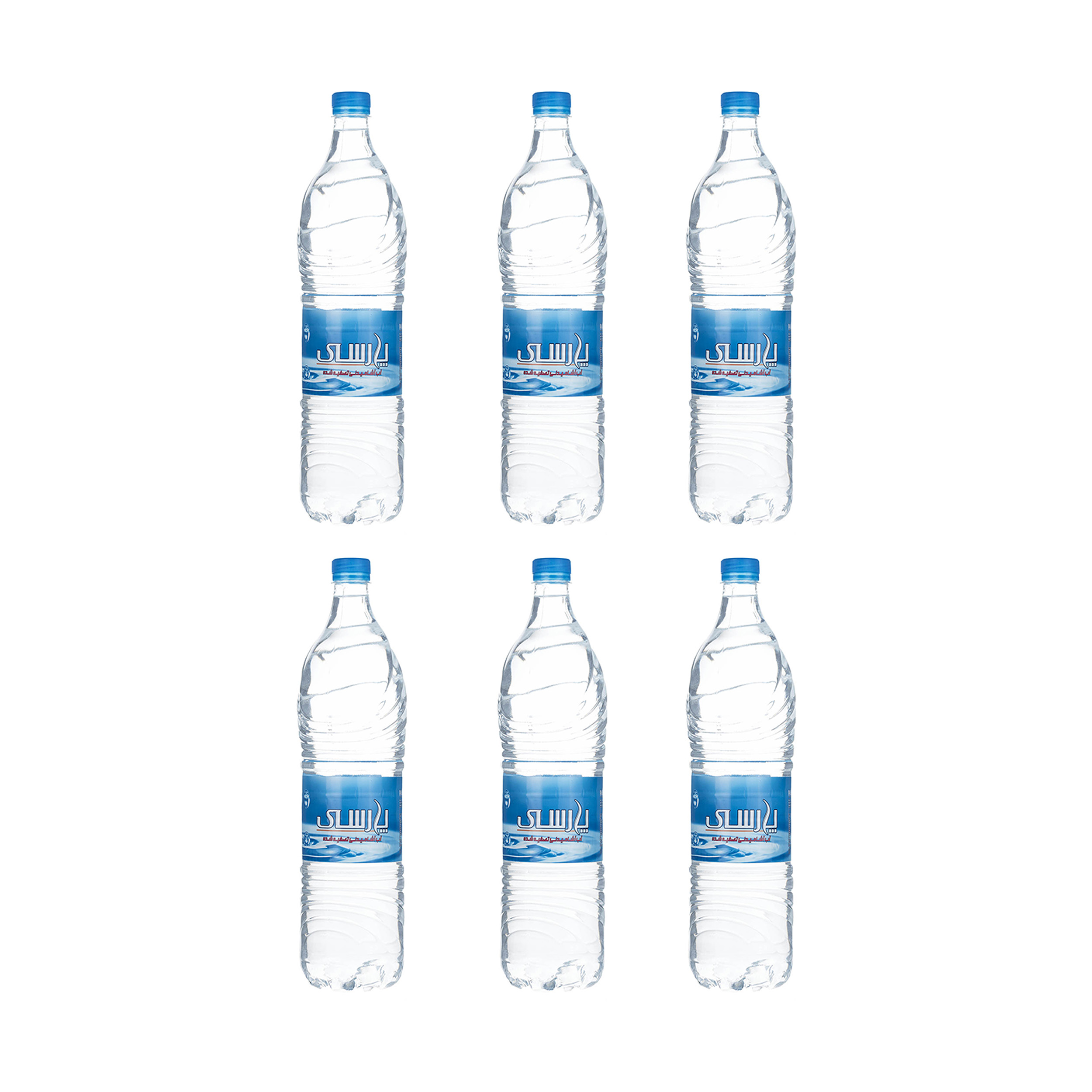 آب آشامیدنی تصفیه شده پارسی مقدار 1.5 لیتر بسته 6 عددی
