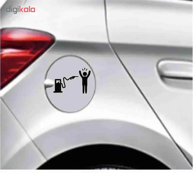 برچسب بدنه خودرو طرح باک بنزین کد 43 مجموعه 8 عددی