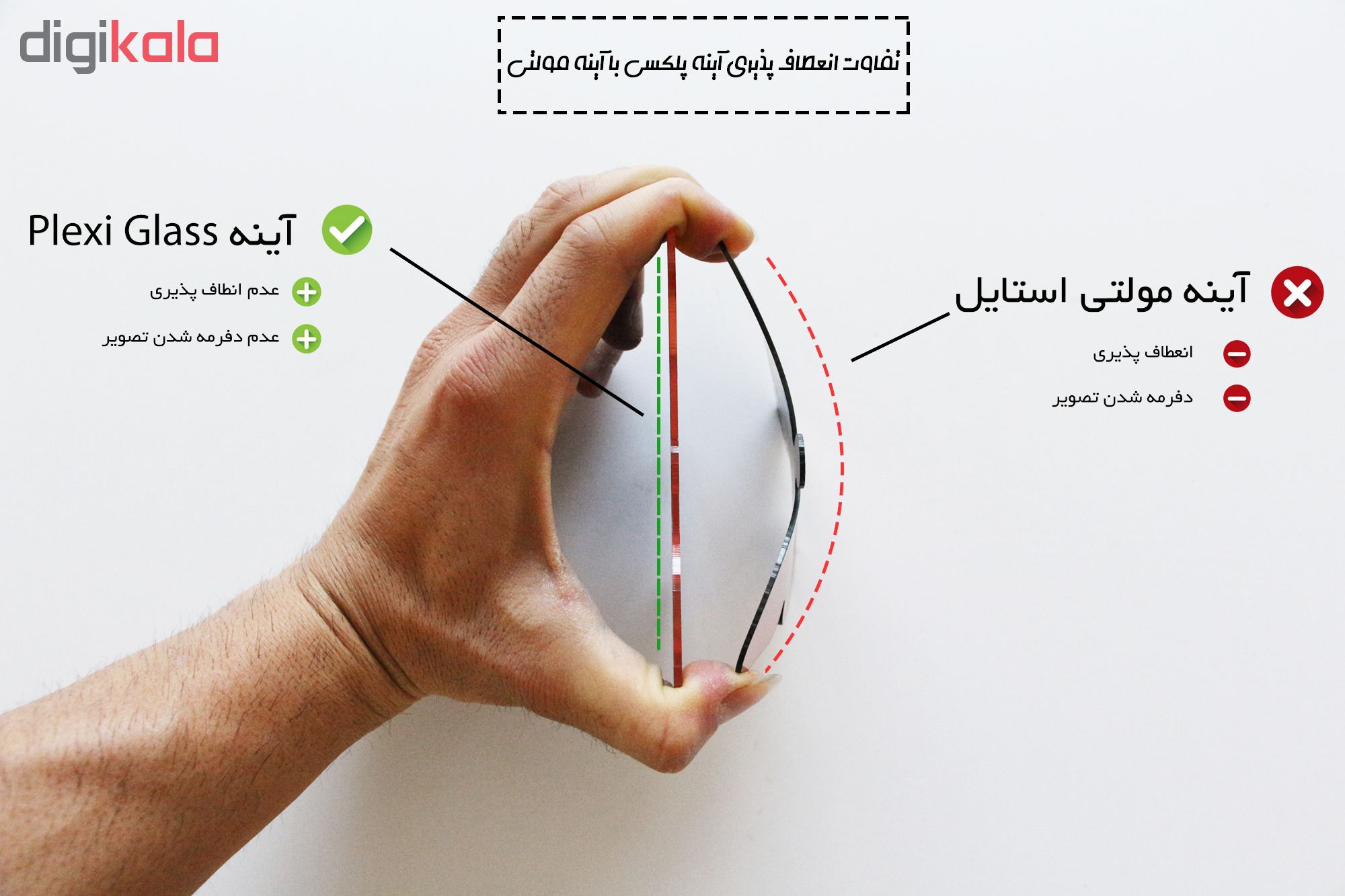 آینه پلکسی گلس پدیده شاپ مدل پرواز خیال