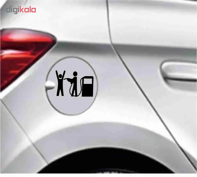 برچسب بدنه خودرو طرح باک بنزین کد 46 مجموعه 4 عددی