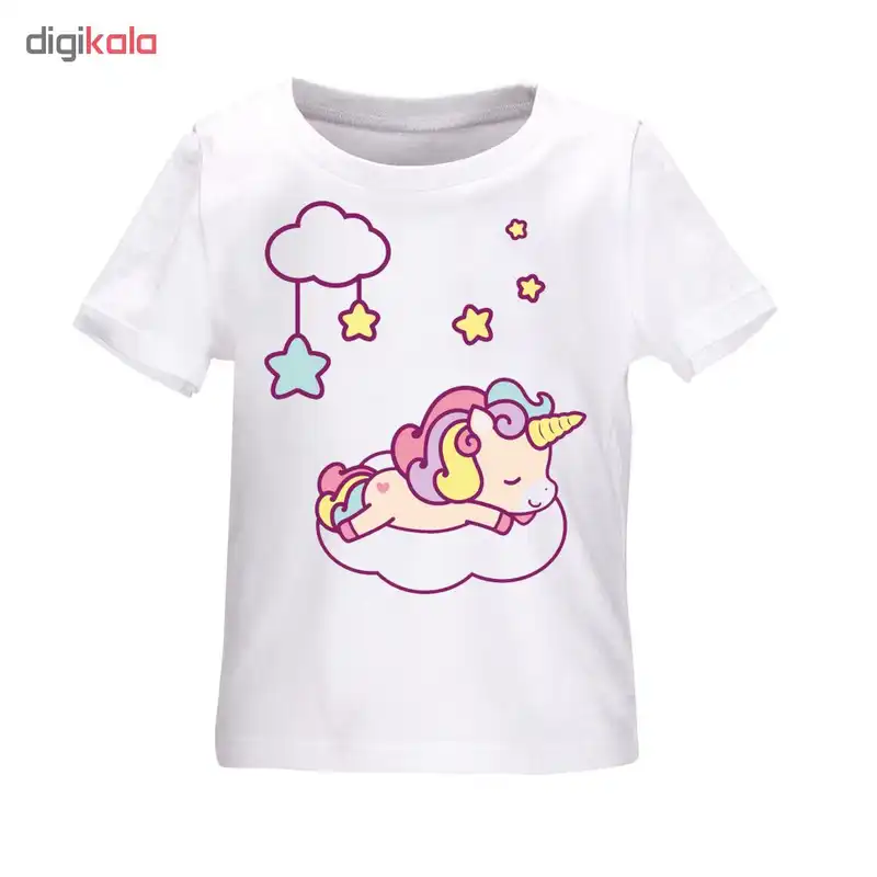 تی شرت طرح اسب تک شاخ مدل b11