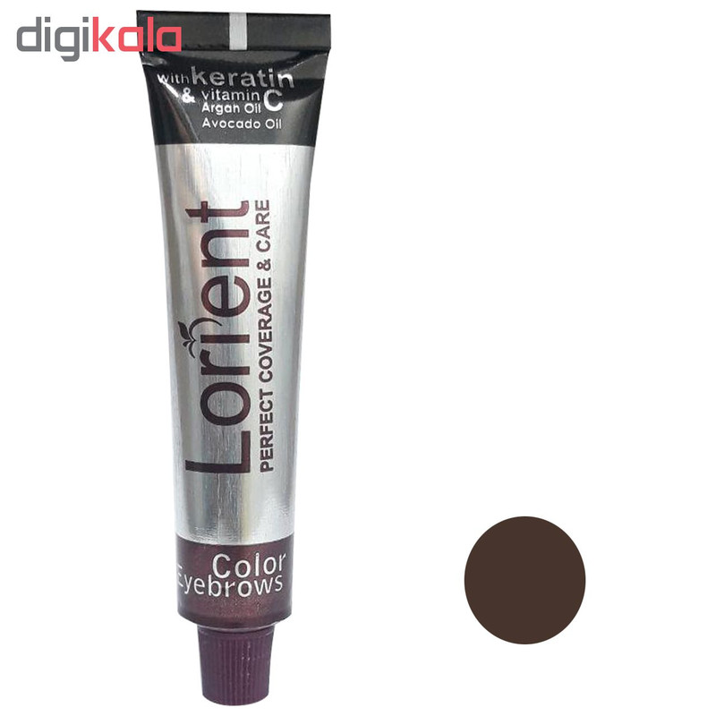 رنگ ابرو لورینت شماره 4 حجم 15 میلی لیتر رنگ قهوه ای