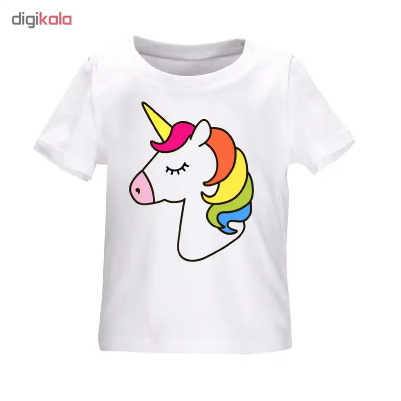 تی شرت طرح اسب تک شاخ مدل b12