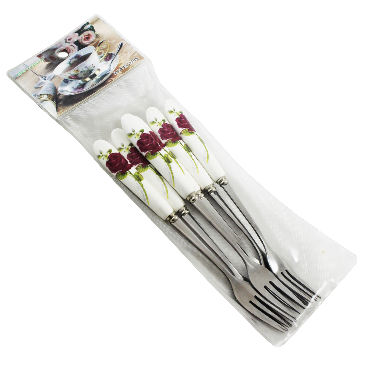 چنگال اردوخوری  کد 1390 بسته 6 عددی