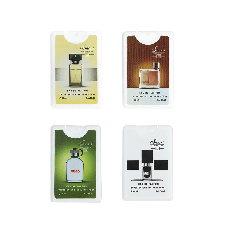 عطر جیبی مردانه اسمارت کالکشن مدل SMT813 حجم 20 میلی لیتر مجموعه 4 عددی