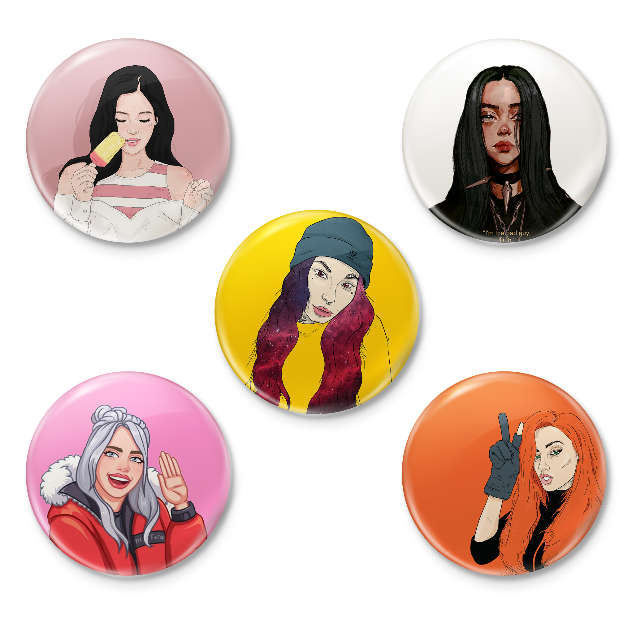 پیکسل طرح دختر کد 26.68 مجموعه 5 عددی