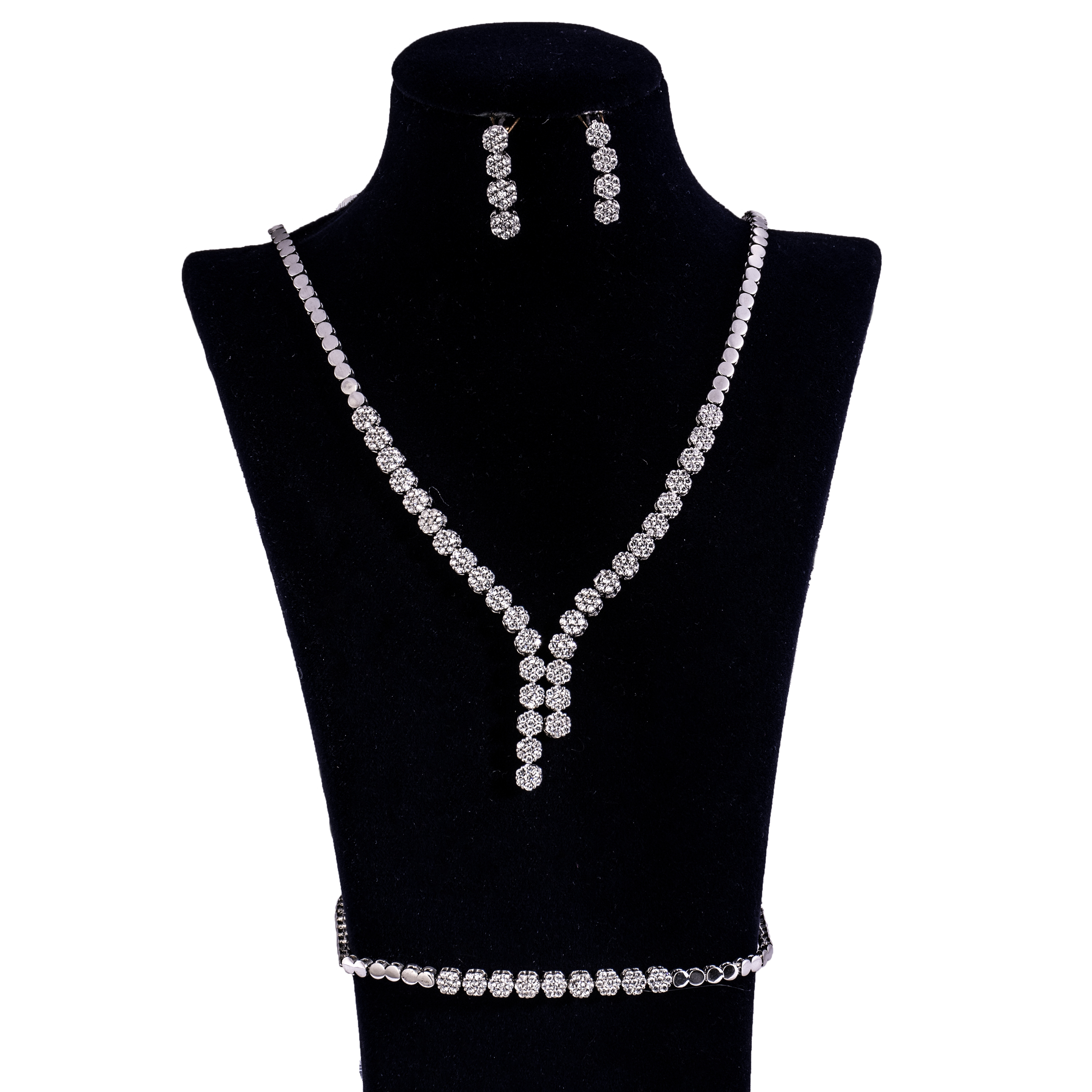 نیم ست نقره زنانه کد 2100