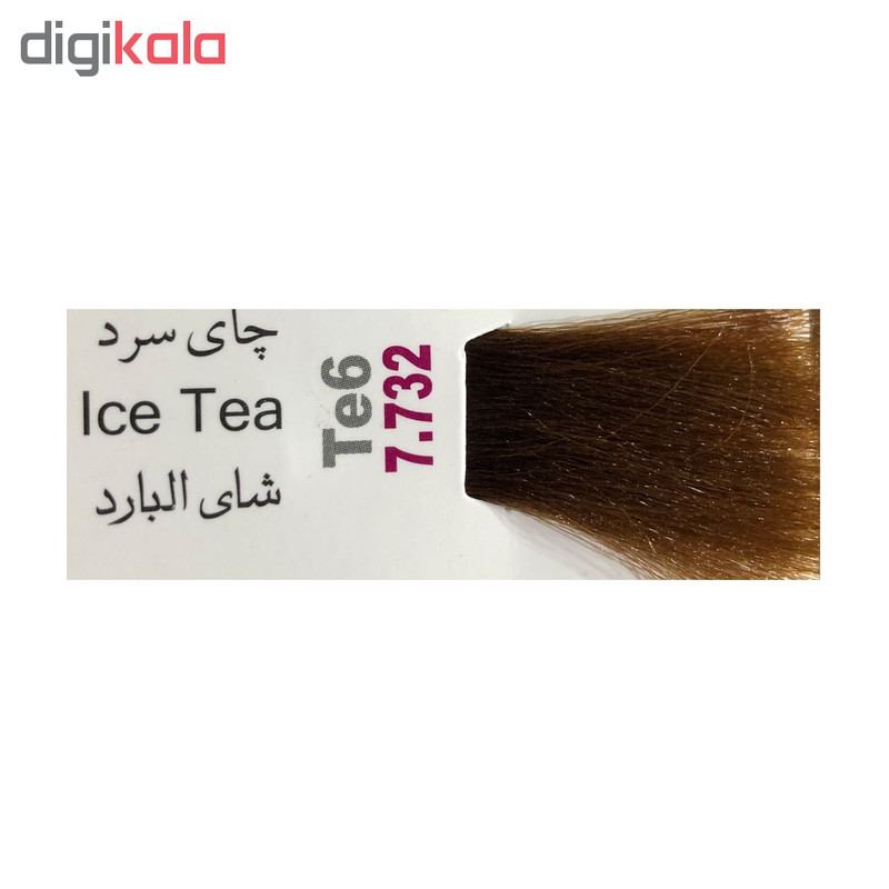رنگ مو پادینا شماره Te6-7.732 حجم 100 میلی لیتر رنگ چای سرد