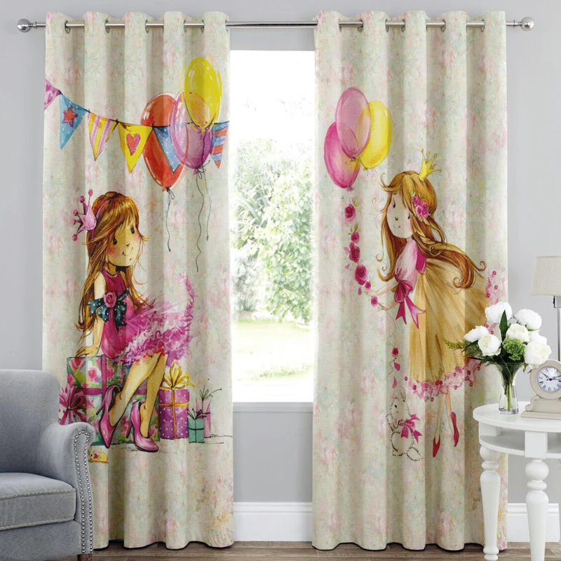 پرده طرح فرشته کد M351 سایز 150*280 سانتیمتر