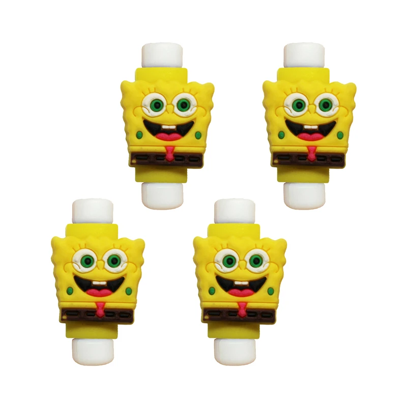 محافظ کابل طرح Sponge Bob کد 3315 بسته 4 عددی
