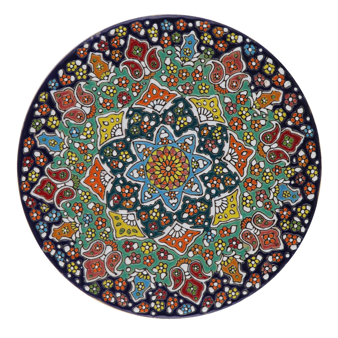 بشقاب میناکاری مدل B30M14