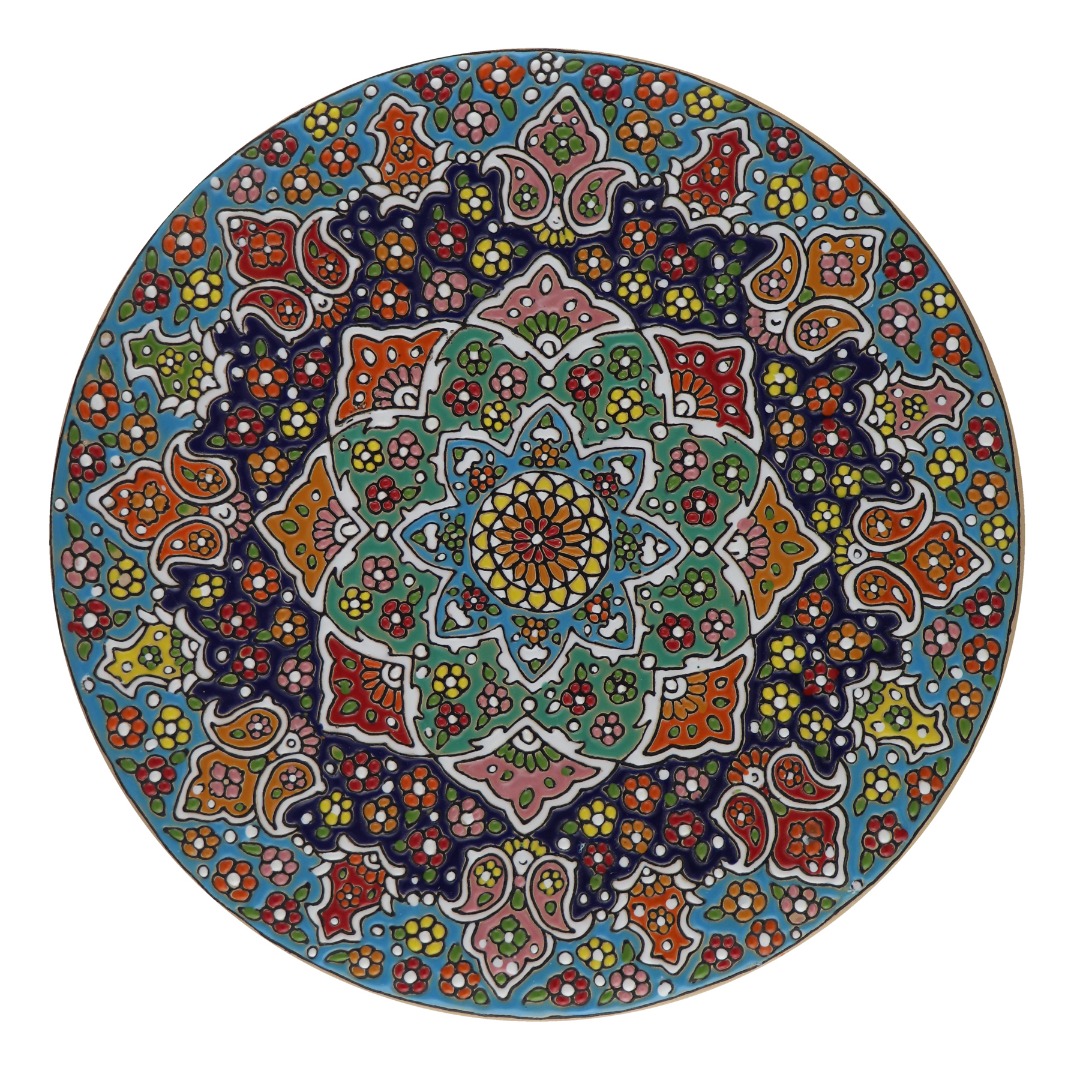 بشقاب میناکاری مدل B30M12