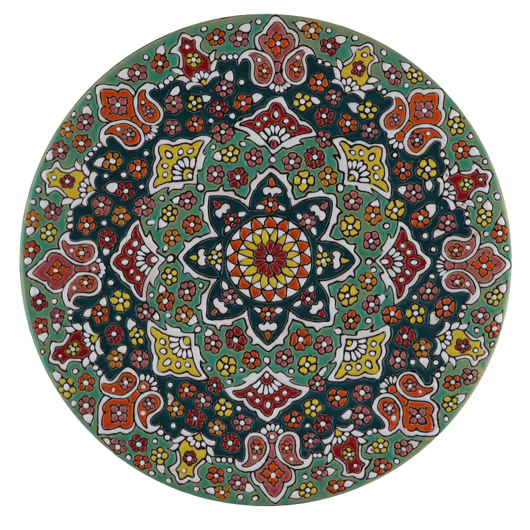 بشقاب میناکاری مدل B30M11
