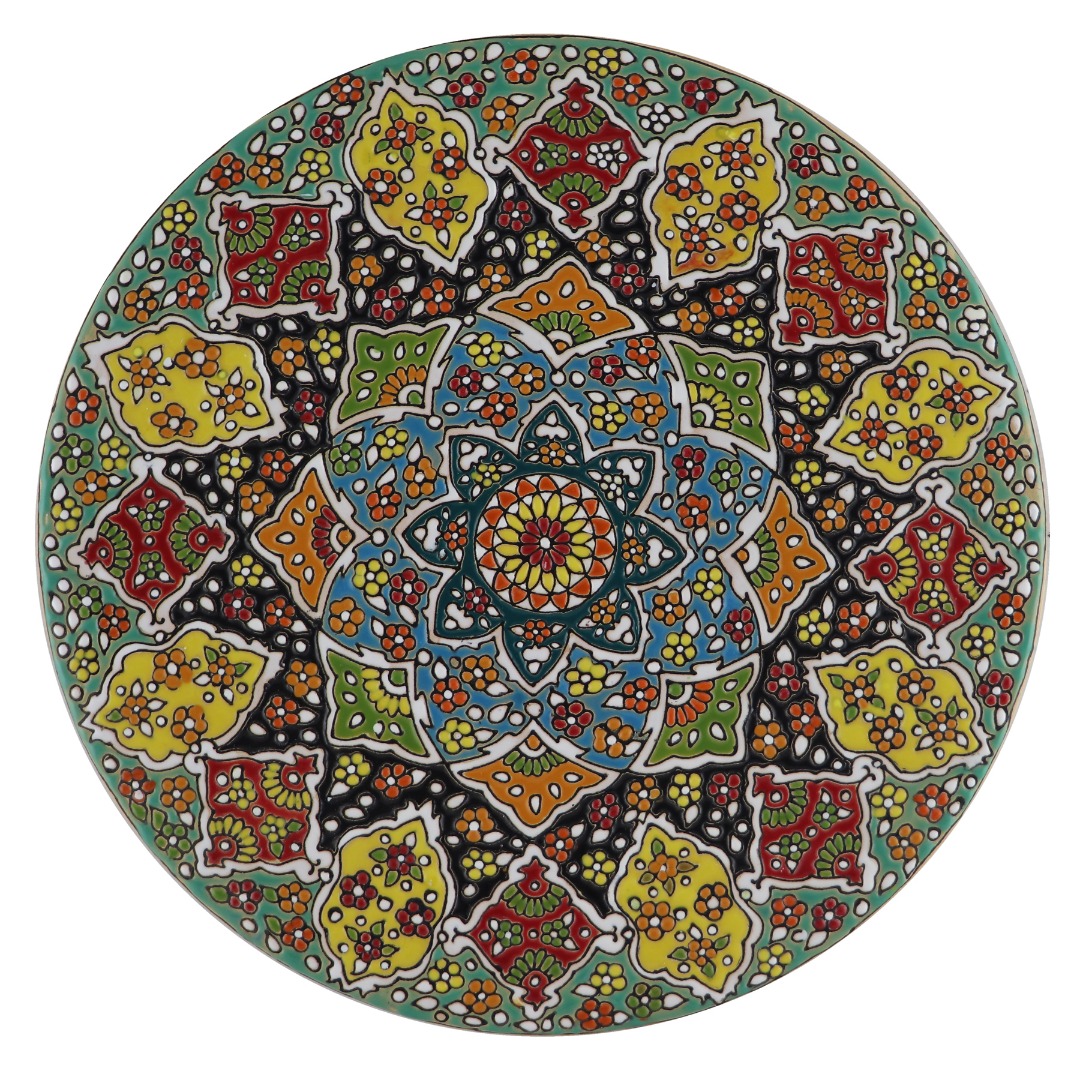 بشقاب میناکاری مدل B30M10