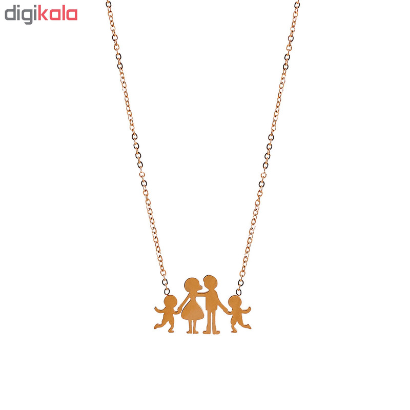 گردنبند طلا 18 عیار زنانه زرلوکس طرح خانواده کد zar02 گردنبند طلا 18 عیار زنانه زرلوکس طرح خانواده کد zar02