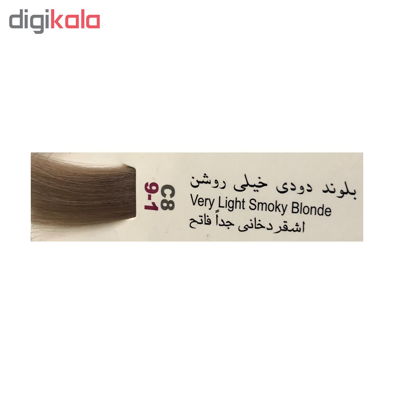 رنگ مو پادینا شماره C8-9-1 حجم 100 میلی لیتر رنگ بلوند دودی خیلی روشن رنگ مو پادینا شماره C8-9-1 حجم 100 میلی لیتر رنگ بلوند دودی خیلی روشن