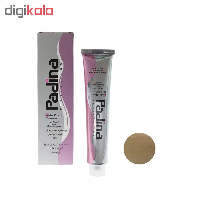 رنگ مو پادینا شماره C10-11-1 حجم 100 میلی لیتر رنگ بلوند نقره ای پلاتینه