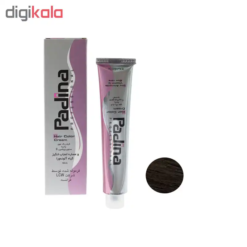 رنگ مو پادینا شماره M4-5-2 حجم 100 میلی لیتر رنگ قهوه ای زیتونی روشن