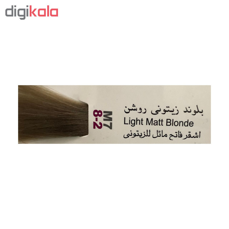 رنگ مو پادینا شماره M7-8-2 حجم 100 میلی لیتر رنگ بلوند زیتونی روشن